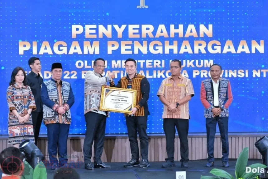 Kota Kupang Raih Penghargaan atas Komitmen Layanan Hukum di Tingkat Kelurahan