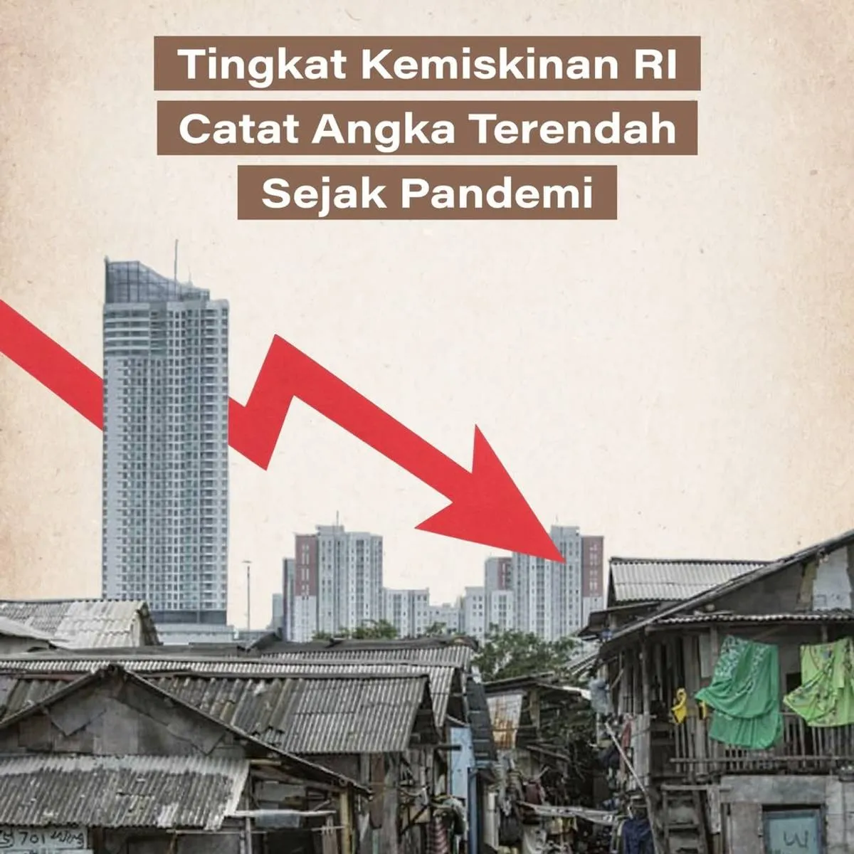 Tingkat Kemiskinan Indonesia Turun ke Rekor Terendah Sejak Pandemi
