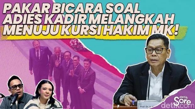 Adies Kadir Resmi Jadi Calon Hakim Mahkamah Konstitusi