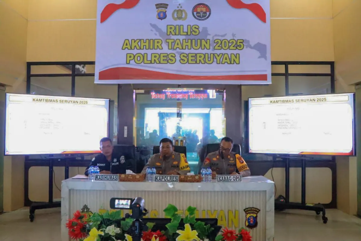 Rapor Kinerja Polres Seruyan 2025: Kriminalitas Turun, Narkoba Meningkat