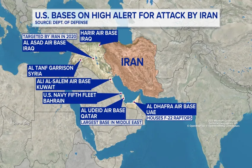 Iran Tegaskan Pangkalan AS di Timur Tengah Jadi Target Sah