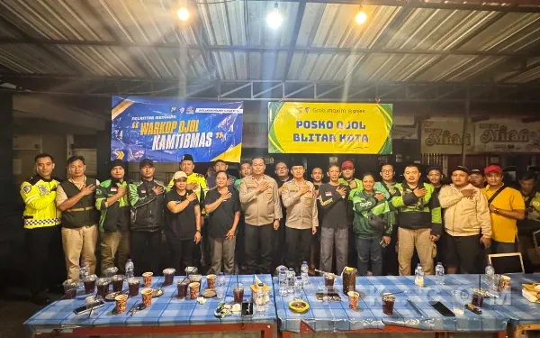 Sahur Bersama Ojol, Polres Blitar Perkuat Kebersamaan dan Keamanan