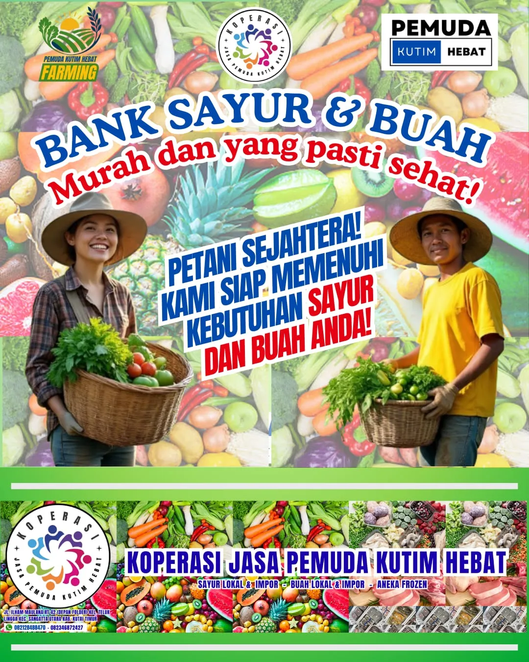 Koperasi Pemuda Kutim Hebat Luncurkan Bank Sayur dan Buah untuk Sejahterakan Petani Lokal