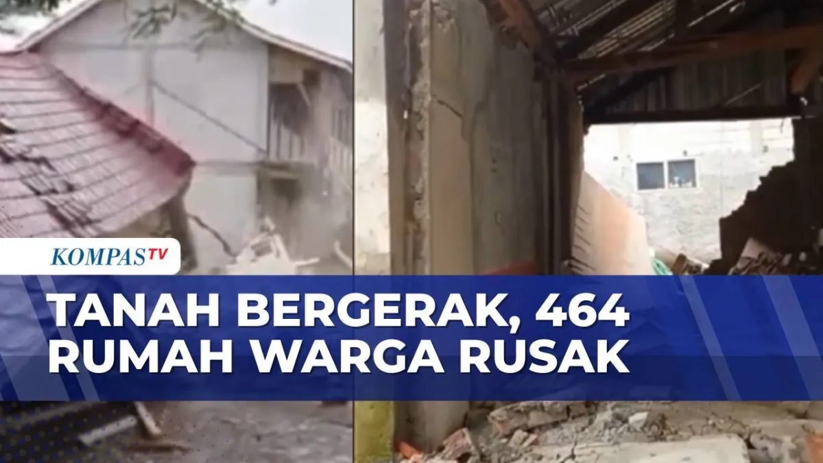 Ratusan Rumah Warga Terdampak Tanah Bergerak di Tegal