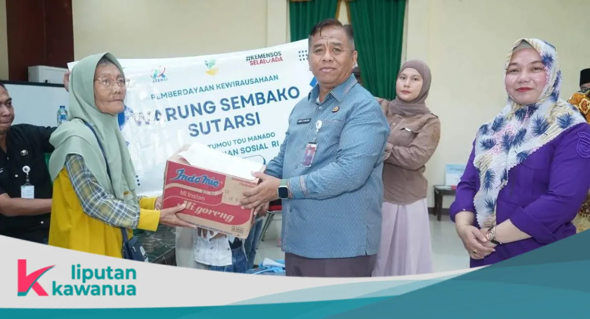 Penyerahan Bantuan Rehabilitasi Sosial di Kaidipang oleh Pemda Boltara