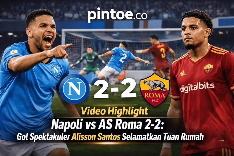 Napoli dan AS Roma Berbagi Poin Setelah Imbang 2-2 di Stadio Maradona