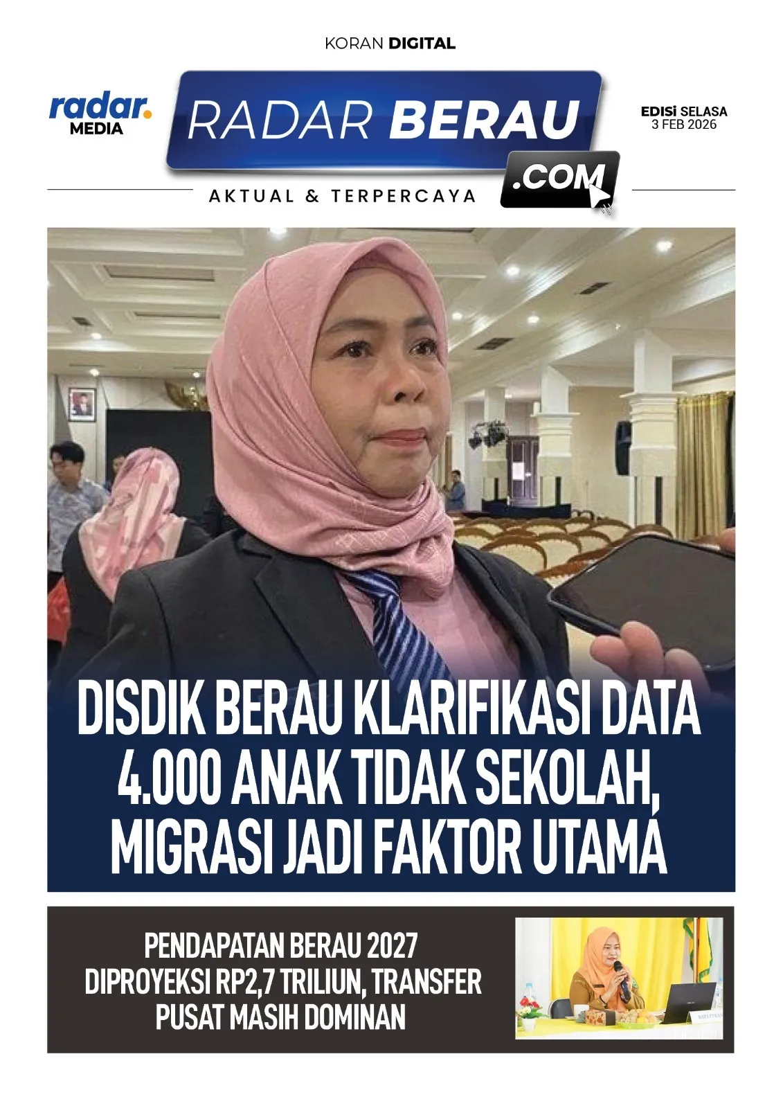 Disdik Berau: Migrasi Penyebab 4.000 Anak Tidak Bersekolah