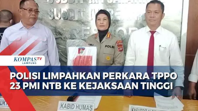 Polda Lampung Limpahkan Berkas Perkara TPPO 24 Pekerja Migran Asal NTB ke Kejati