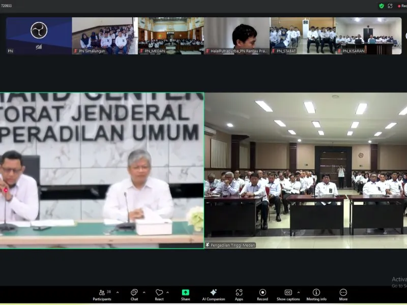 Dirjen Badilum Dukung Inovasi Bimtek dengan Blended Learning di Medan