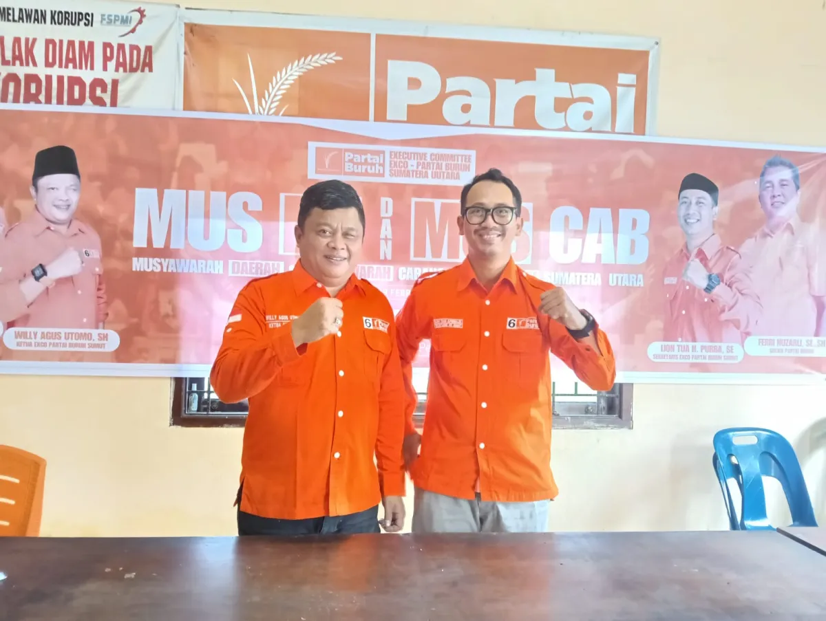 Willy Agus Utomo Terpilih Kembali Pimpin Partai Buruh Sumut 2026-2031