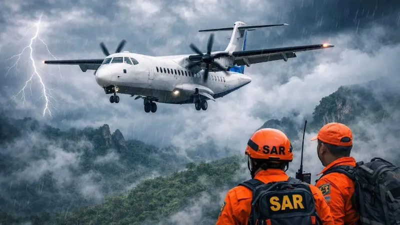 Operasi Pencarian Korban Pesawat ATR 42-500 yang Jatuh di Gunung Bulusaraung Berlanjut