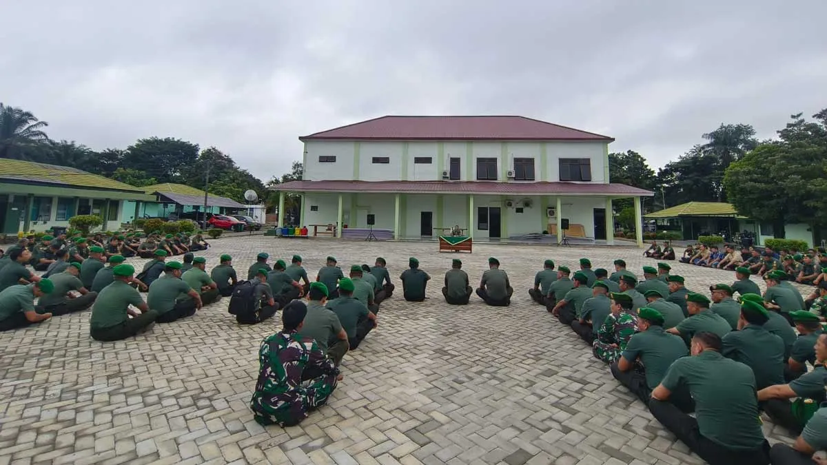 Prajurit Kodim 0405/Lahat Jaga Kebugaran dan Ibadah Selama Ramadan