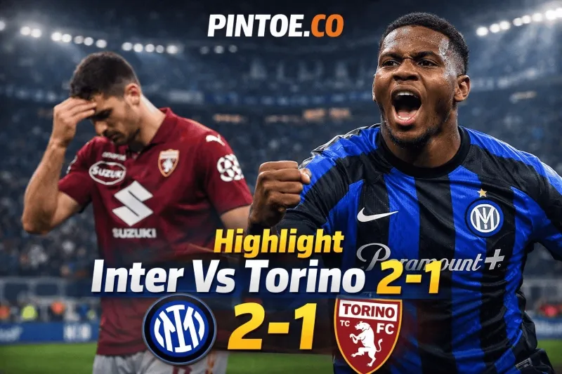 Inter Milan Melaju ke Semifinal Coppa Italia Usai Kalahkan Torino 2-1