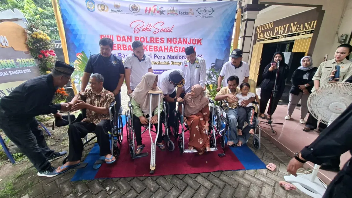 PWI Nganjuk Resmikan Baksos Disabilitas sebagai Agenda Tahunan HPN