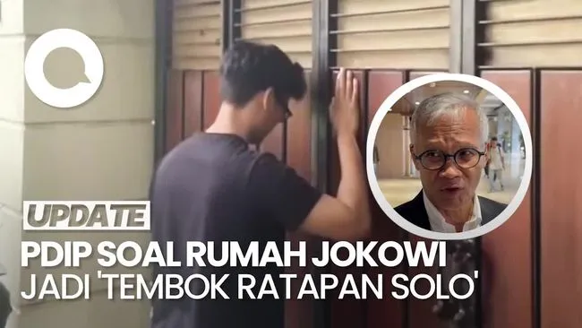 PDIP Tanggapi Viral Rumah Jokowi yang Disebut 'Tembok Ratapan Solo'