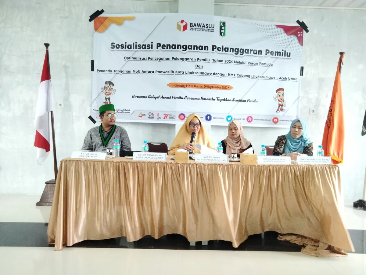 Dosen Unimal Berikan Sosialisasi Penanganan Pelanggaran Pemilu di Lhokseumawe