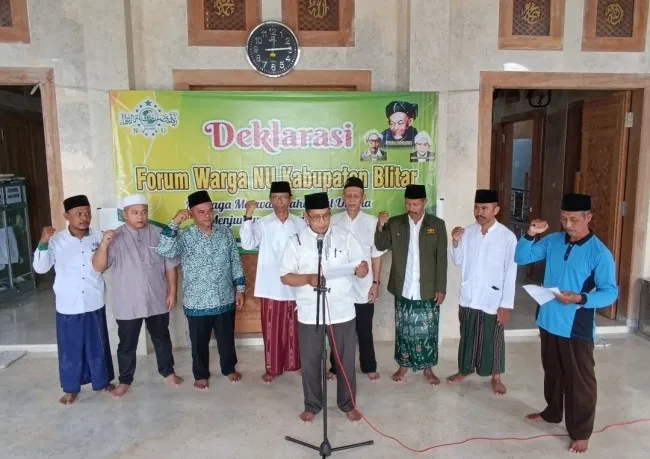 Forum Warga NU Kabupaten Blitar Gelar Deklarasi Menolak Pemilihan Ulang Ketua PCNU