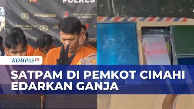 Satpam Pemkot Cimahi Ditangkap karena Edarkan Ganja