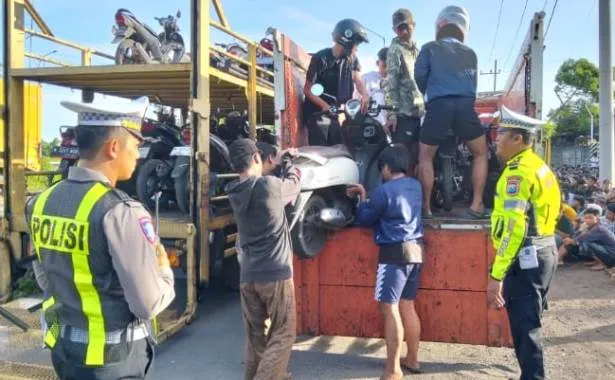232 Remaja Ditangkap Polisi Saat Balap Liar di Sidoarjo Saat Ramadhan
