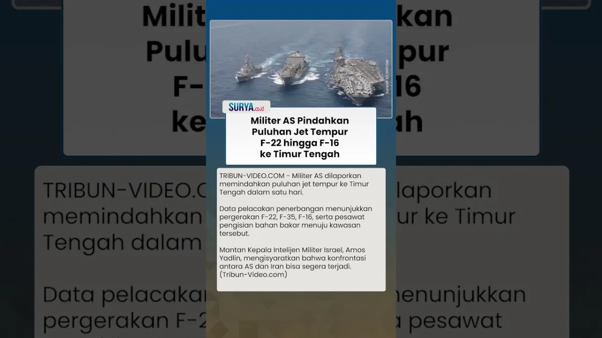 AS Kirim Jet Tempur ke Timur Tengah, Ancaman Perang Semakin Dekat