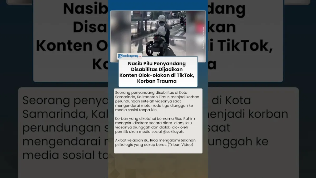 Penyandang Disabilitas di Samarinda Alami Trauma Usai Jadi Korban Perundungan di TikTok