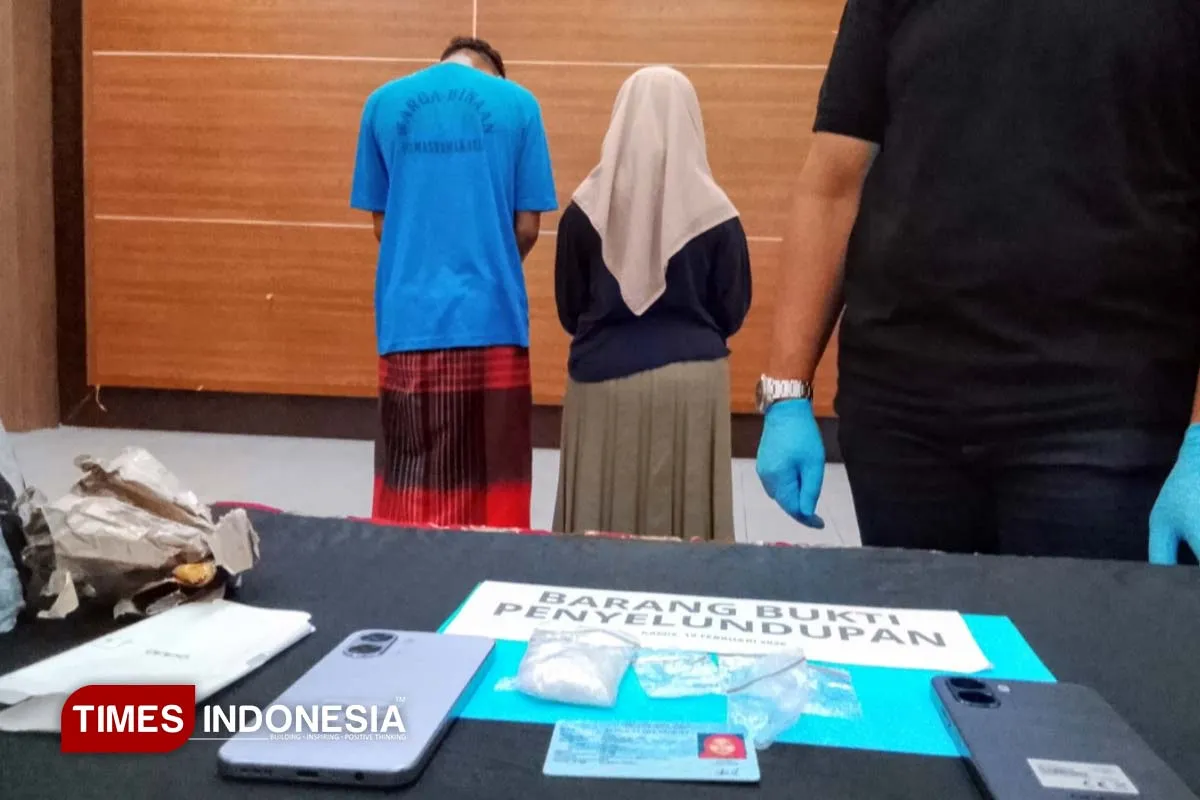 Wanita Kediri Ditangkap Usai Selundupkan Sabu dan Ponsel untuk Suami di Lapas