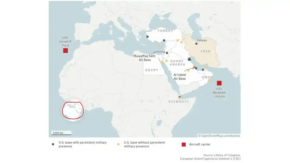 Iran Perkuat Fasilitas Militer, AS Tingkatkan Aktivitas di Timur Tengah