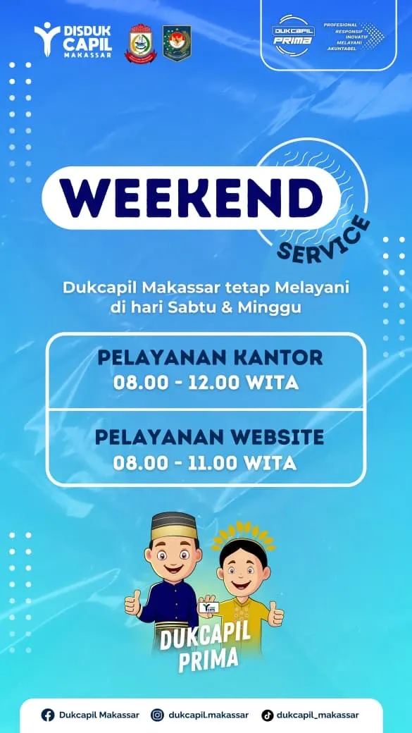 Disdukcapil Makassar Sediakan Layanan Akhir Pekan untuk Permudah Pengurusan Dokumen Kependudukan