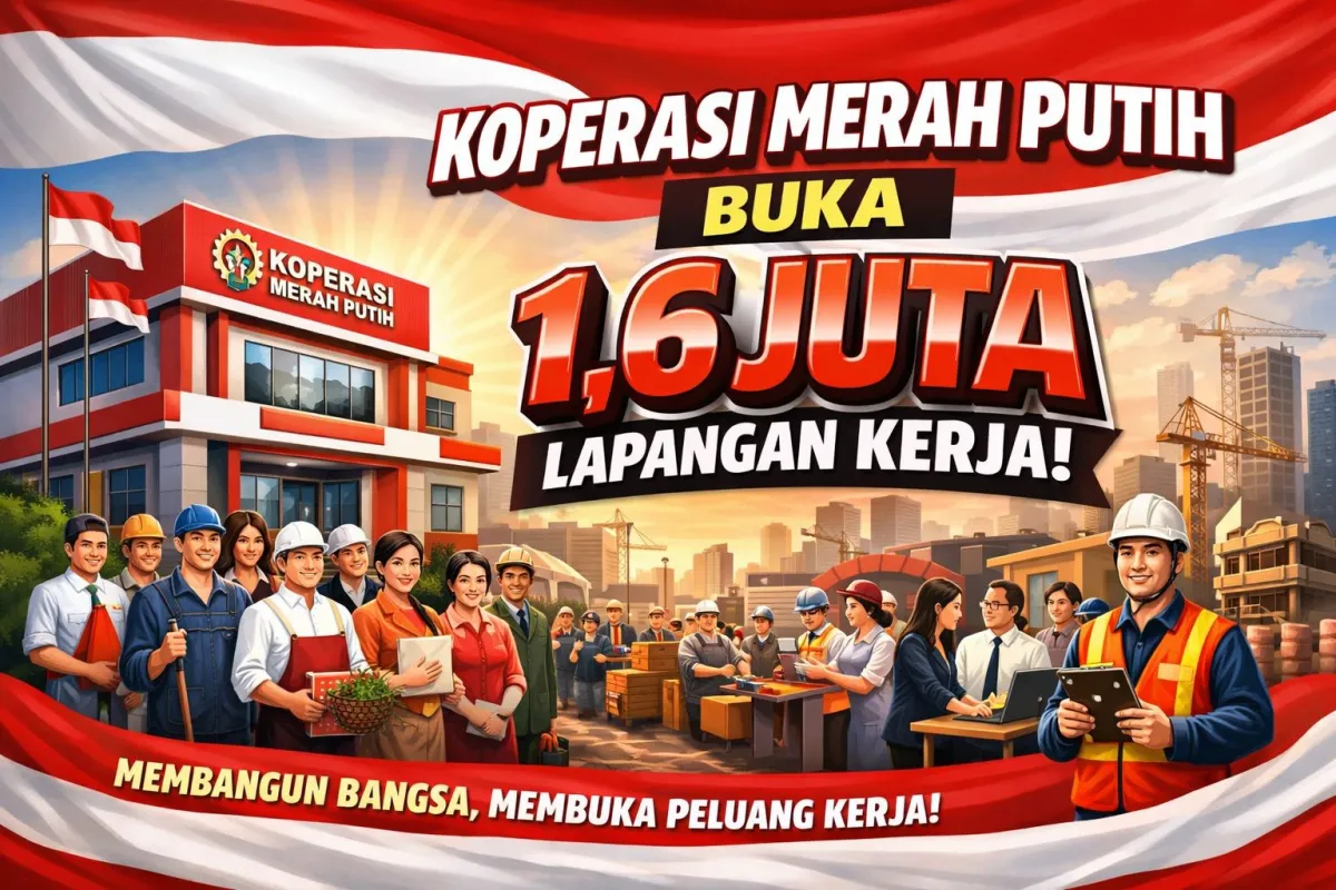 Koperasi Desa Merah Putih Targetkan 1,6 Juta Lapangan Kerja untuk Tingkatkan Ekonomi Pedesaan