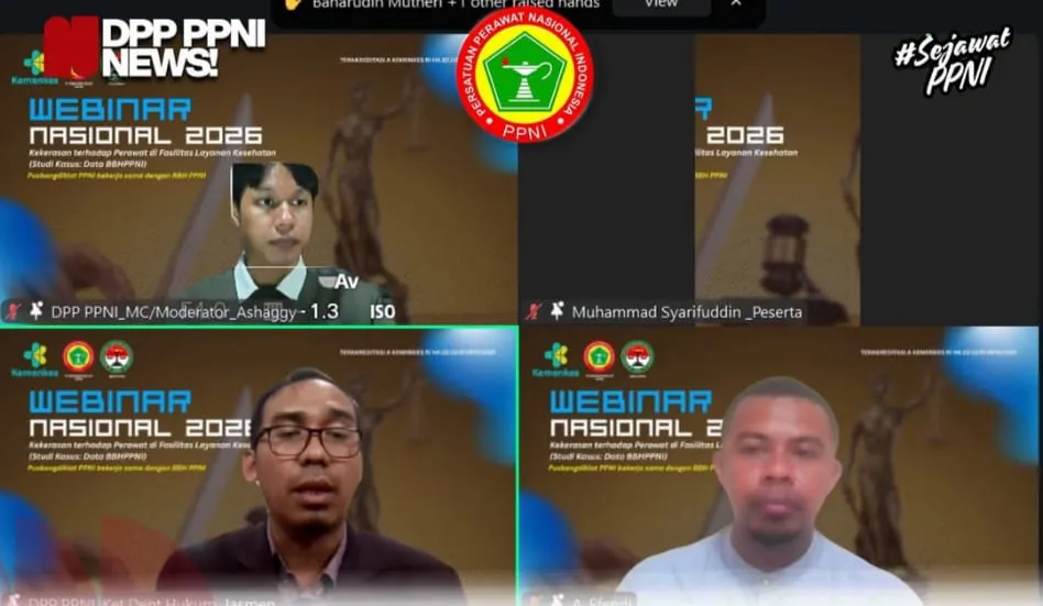 Webinar PPNI: Perlindungan dan Pencegahan Kekerasan bagi Perawat