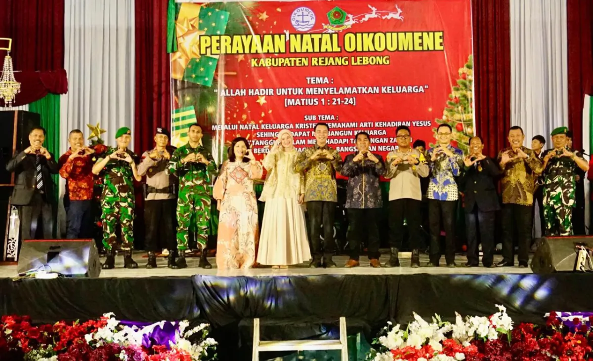 Bupati Rejang Lebong Dukung Perayaan Natal Oikoumene dan Kehidupan Beragama