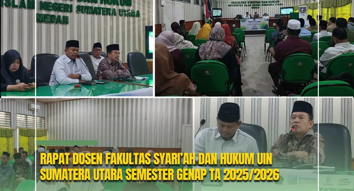 Fakultas Syari’ah dan Hukum UINSU Gelar Rapat Dosen untuk Tingkatkan Mutu Akademik