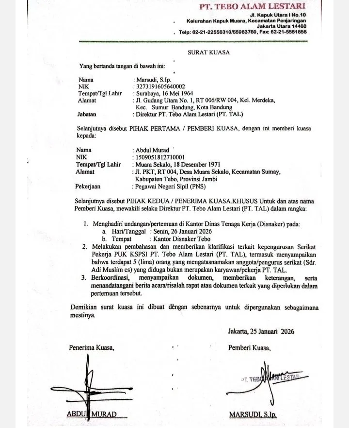 Camat Sumay Tegur ASN yang Wakili PT TAL dalam Sengketa Ketenagakerjaan