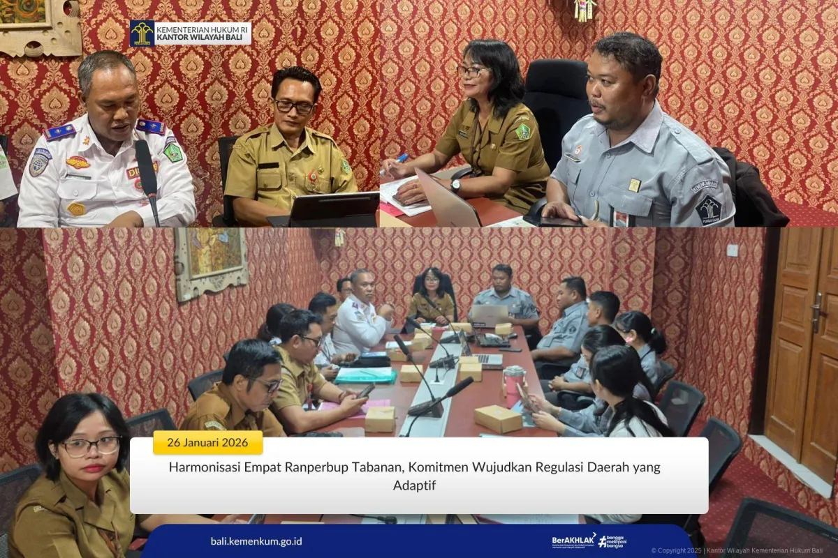 Harmonisasi Ranperbup Tabanan untuk Regulasi yang Adaptif