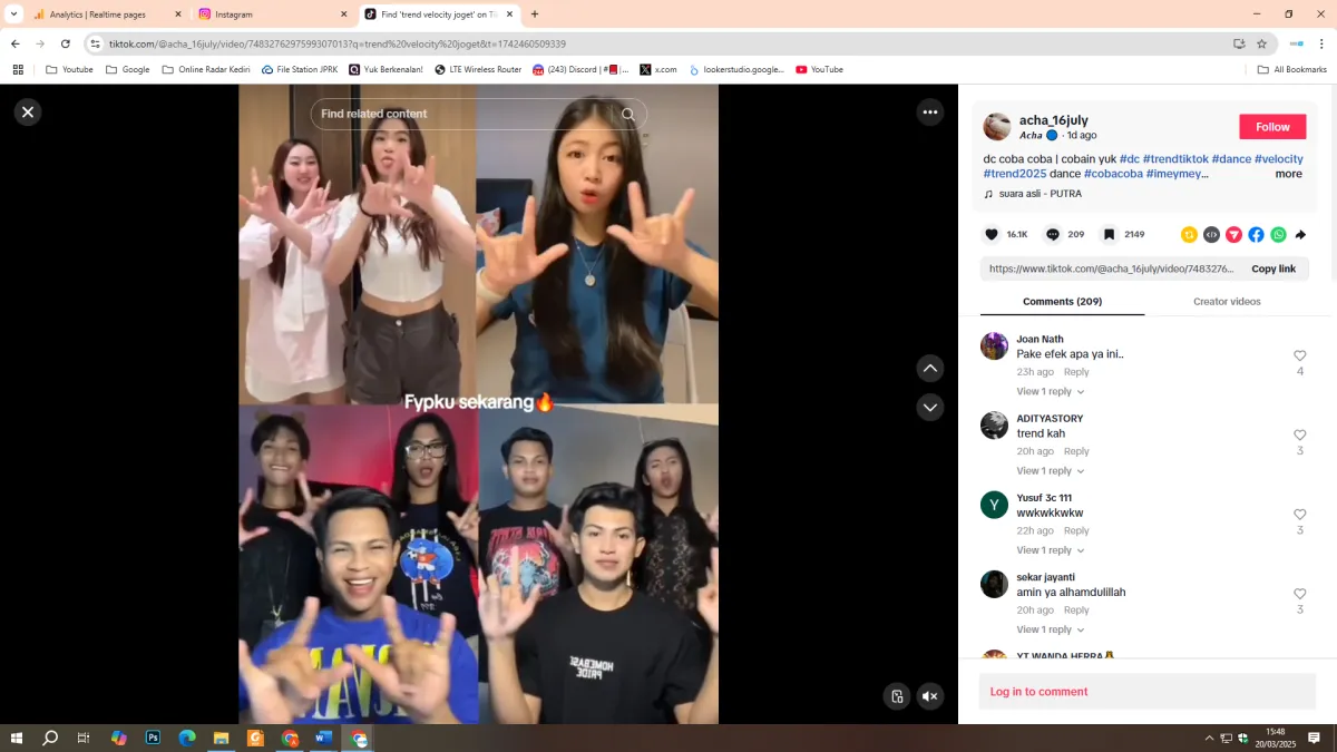 Tren TikTok: Membuat Video Efek Velocity dengan Mudah
