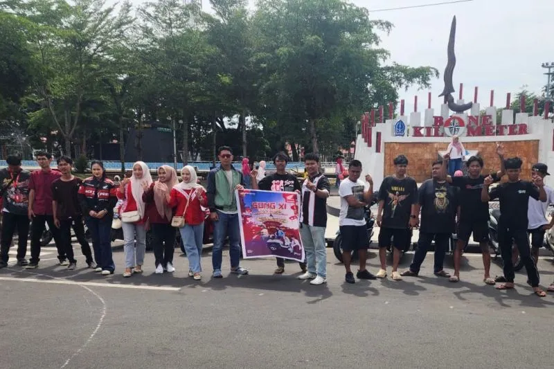 Gong Xi City Ride Rayakan Imlek, Komunitas Honda Kunjungi Pusat Keramaian Bone