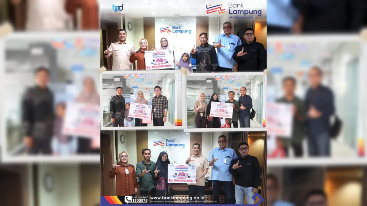 Bank Lampung Raih Kepercayaan Nasabah dengan Hadiah Undian Simpeda
