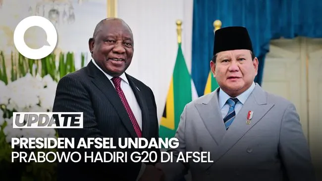 Prabowo Dapat Undangan Hadiri KTT G20 di Afrika Selatan