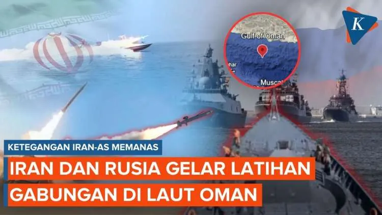 Latihan Angkatan Laut Gabungan Iran dan Rusia di Laut Oman