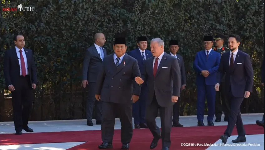 Presiden Prabowo Disambut Raja Abdullah II dalam Kunjungan Kenegaraan