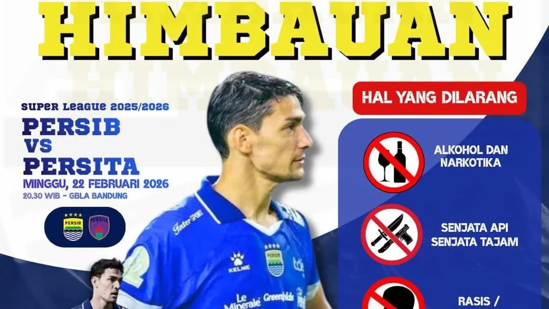 Polrestabes Bandung Imbau Suporter Jaga Keamanan Jelang Pertandingan Persib vs Persita