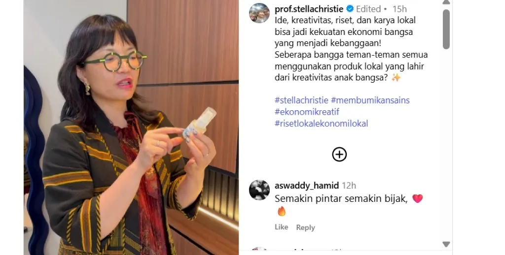 Stella Christie: Wamen yang Bangga Gunakan Produk Lokal Indonesia