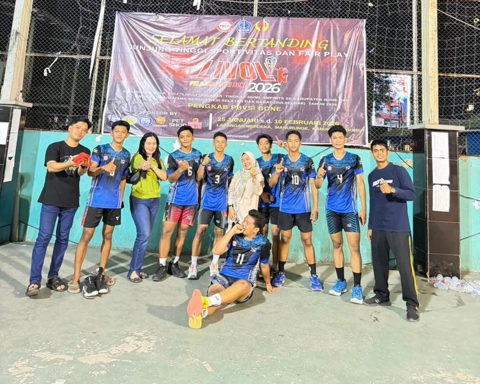 MAN Pinrang Ikuti Kejuaraan Bola Voli Pelajar Se-Sulsel dan Sulbar 2026