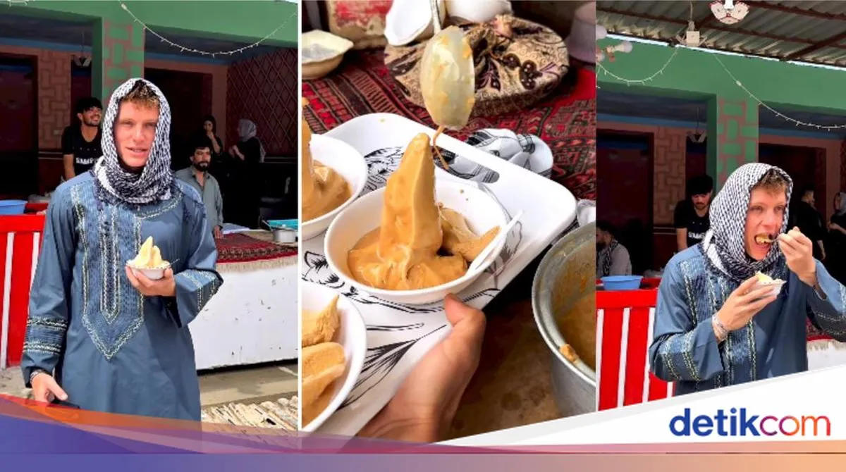 Konten Kreator AS Viral Mencicipi Es Krim Tradisional Afghanistan