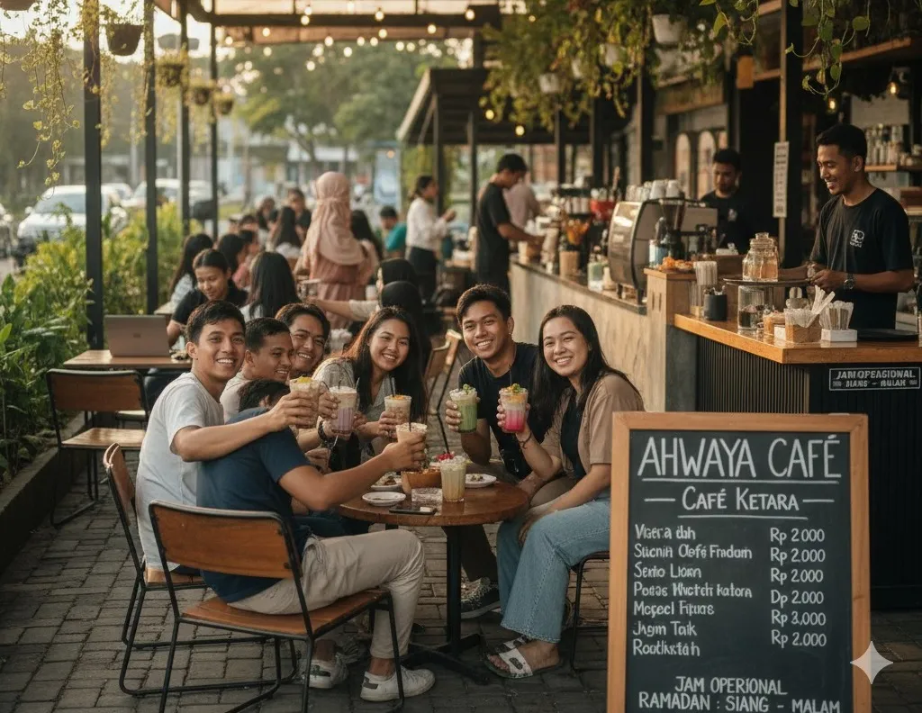 Ahwaya Cafe: Tempat Nongkrong Open Space Favorit di Blitar