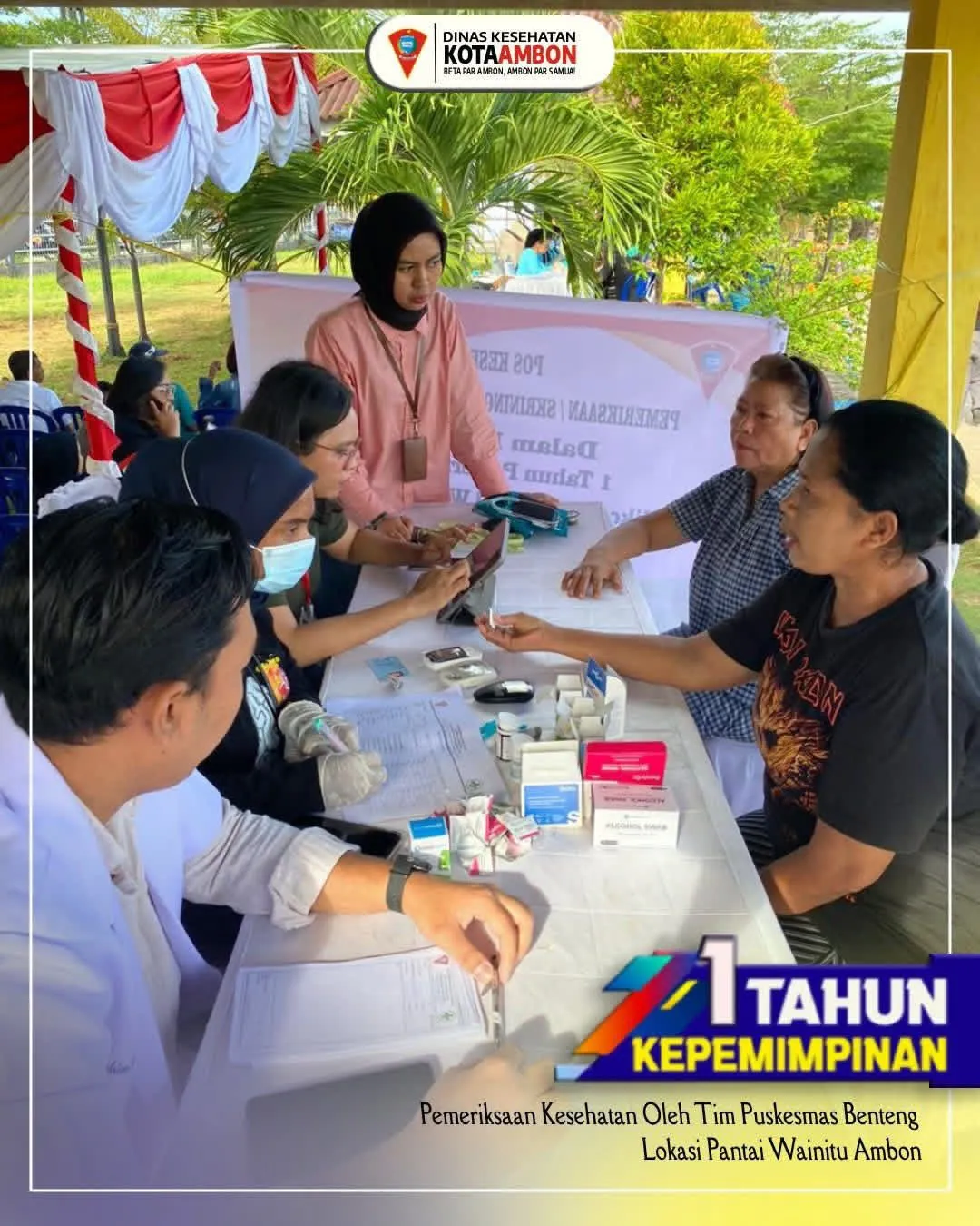 Pemeriksaan Kesehatan Gratis Rayakan Satu Tahun Kepemimpinan Wali Kota Ambon