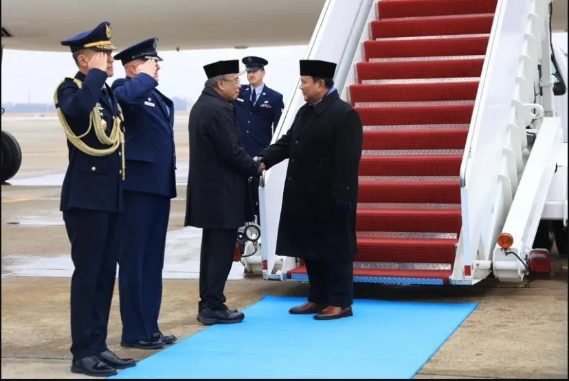 Prabowo Tiba di Washington DC untuk KTT Perdamaian dan Agenda Strategis
