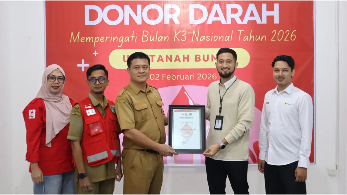 PLN UID Kalselteng Donor Darah 139 Kantong, Rayakan Bulan K3 Nasional 2026