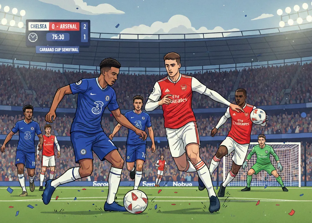 Chelsea dan Arsenal Siap Beradu Taktik di Semifinal Carabao Cup