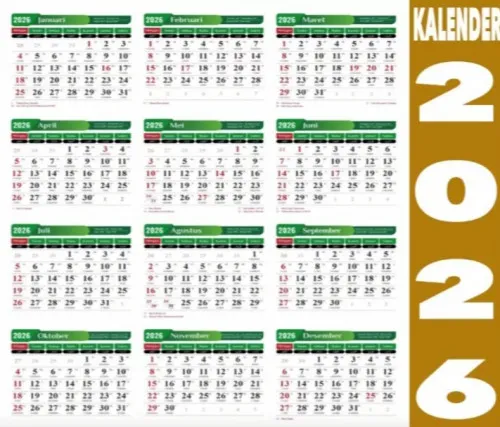 Kalender 2026: Banyak Tanggal Merah dan Long Weekend untuk Rencanakan Libur